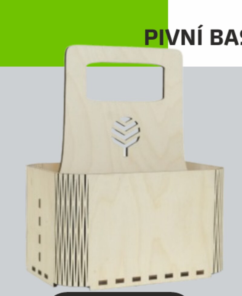 Pivní basa na 6 piv s flex rohy